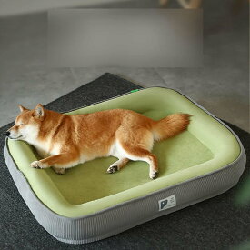 犬用ベッド 大型犬 中型犬 ペットクッション 枕付き 滑り止め 猫用ベッド ペットマット ソファー お手入れ簡単 保温 ぐっすり眠れる 柔らかい 休憩所 耐噛み 耐久性 快適