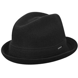 KANGOL カンゴール メンズ 男性 Wool Player フェドラ フェドラハット 中折れハット | 夏 帽子 夏用 大きいサイズ UV メッシュ キャップ XL 大きめ ハイ ブランド アウトドア 汗 折りたたみ 日よけ 収納