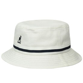 KANGOL カンゴール メンズ 男性 Stripe Lahinch バケットハット サファリハット | 夏 帽子 夏用 大きいサイズ UV メッシュ キャップ XL 大きめ ハイ ブランド アウトドア 汗 折りたたみ 日よけ 収納