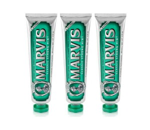 yz}[rX NVbN XgO~g i85mlj3{Zbg Marvis - Classic Strong Mint Toothpaste Bundle (3 x 85ml)