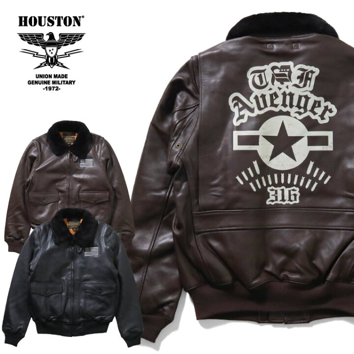 楽天市場】HOUSTON / ヒューストン 8188 G-1 LEATHER JACKET(TBF 