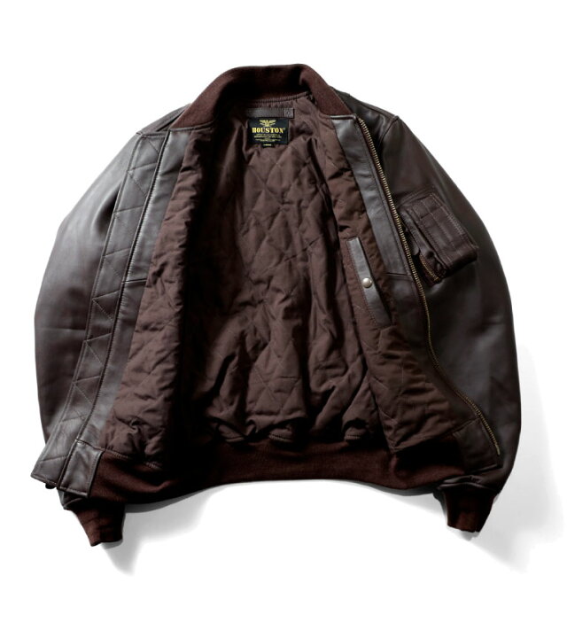 楽天市場】HOUSTON / ヒューストン 8191 SHEEP LEATHER MA-1 FLIGHT 