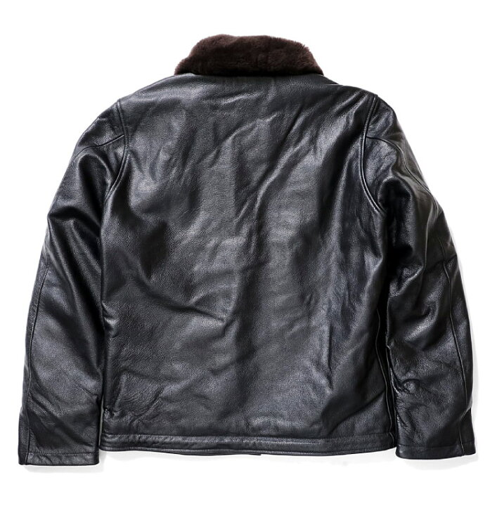 楽天市場】HOUSTON / ヒューストン 8177 COW LEATHER N-1 DECK JACKET 