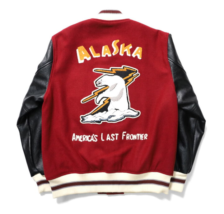 楽天市場】HOUSTON / ヒューストン 51193 MELTON AWARD JACKET(ALASKA 