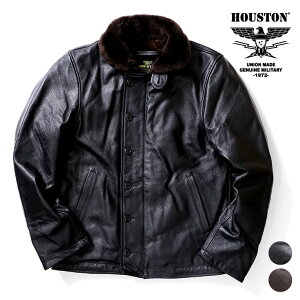 HOUSTON / �q���[�X�g�� 8177 COW LEATHER N-1 DECK JACKET / �J�E���U�[N-1�f�b�L�W���P�b�g -�S2�F- �A���J�W �A�E�^�[ �����Y ���B���e�[�W �v ���v �{�v ���[�g�� �~���^���[ MILITARY �傫���T�C�Y �H�~ 