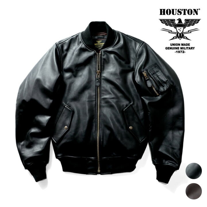 楽天市場】HOUSTON / ヒューストン 8191 SHEEP LEATHER MA-1 FLIGHT  