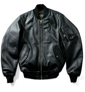 HOUSTON / �q���[�X�g�� 8191 SHEEP LEATHER MA-1 FLIGHT JACKET / �V�[�v���U�[MA-1 -�S2�F- �t���C�g�W���P�b�g �r�v �~���^���[ MILITARY �����Y �傫���T�C�Y �u���b�N �u���E�� ���� ���u �H�~ �W�b�v�A�b�v