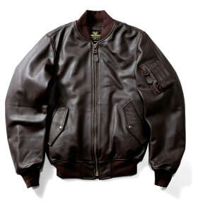 HOUSTON / �q���[�X�g�� 8191 SHEEP LEATHER MA-1 FLIGHT JACKET / �V�[�v���U�[MA-1 -�S2�F- �t���C�g�W���P�b�g �r�v �~���^���[ MILITARY �����Y �傫���T�C�Y �u���b�N �u���E�� ���� ���u �H�~ �W�b�v�A�b�v