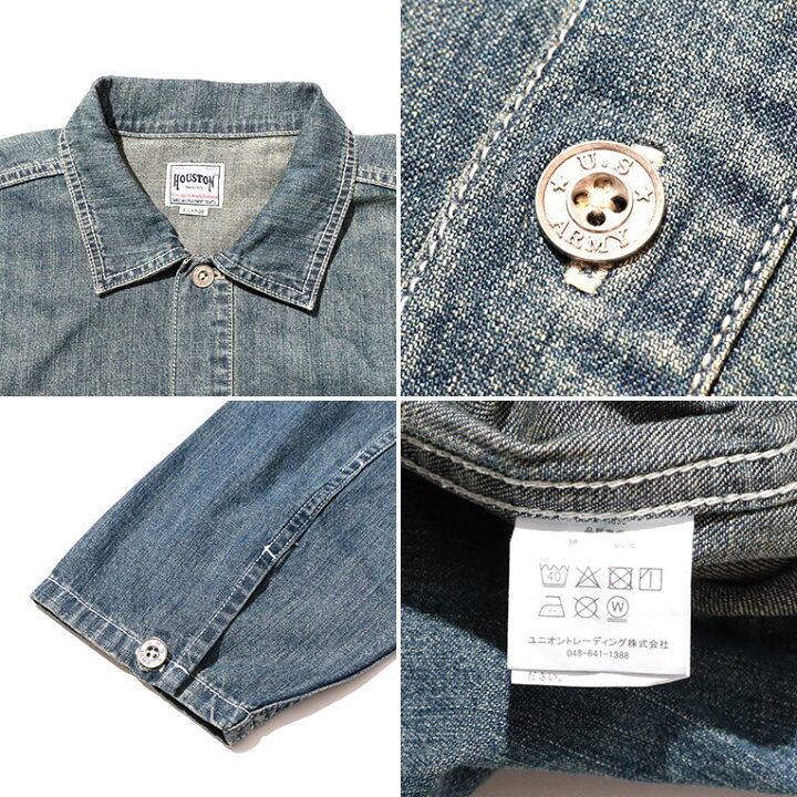 楽天市場】HOUSTON / ヒューストン 40696 USA COTTON DENIM PULLOVER 