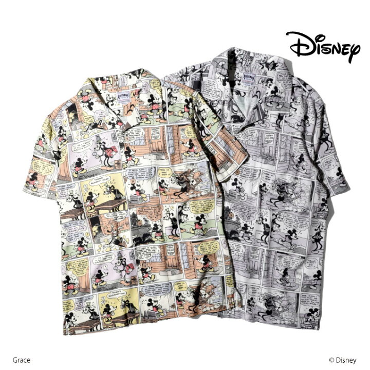 楽天市場】HOUSTON / ヒューストン 41038 DISNEY ALOHA SHIRT (COMIC 