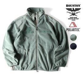 HOUSTON / ヒューストン 22146 POLARTEC GEN3 FLEECE JACKET / ポーラテックフリースジャケット -全2色- メンズ ミリタリー MILITARY ポケット 立襟 ジップアップ 大きいサイズ 無地[22146]