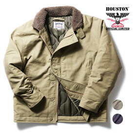 【オフィシャル限定】HOUSTON / ヒューストン 23UN004 N-1 DECK JACKET - Light model - / N-1 デッキジャケット - ライトモデル - 全2色 メンズ シンプル ミリタリー MILITARY アメカジ NAVY USN 大きいサイズ [23UN004]