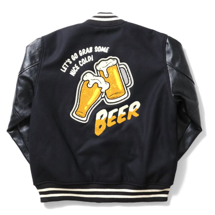 楽天市場】HOUSTON / ヒューストン 51274 MELTON AWARD JACKET (BEER 
