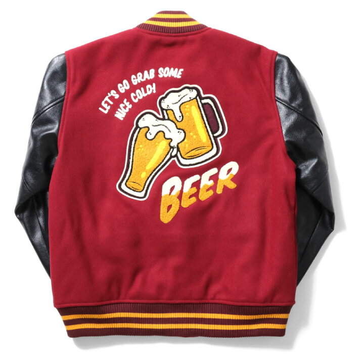 楽天市場】HOUSTON / ヒューストン 51274 MELTON AWARD JACKET (BEER 