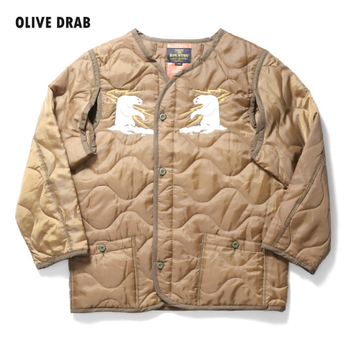 楽天市場】HOUSTON / ヒューストン 51293 EMBROIDERY M-65 JACKET 