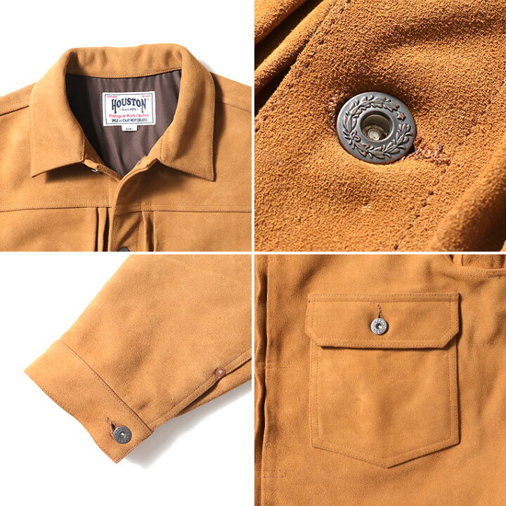 楽天市場】HOUSTON / ヒューストン 8213 COW SUEDE TRACK JACKET 