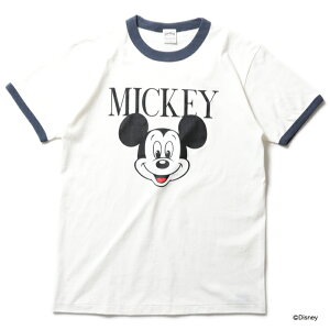 HOUSTON / q[Xg 22226 yHOUSTONz MICKEY PRINT RINGER S/S TEE / ~bL[vgK[TVc -S3F- Y fB[X  fBYj[ g R{ 傫TCY K[ g [22