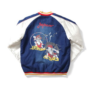 HOUSTON / �q���[�X�g�� 51364 INDIGO SOUVENIR JACKET (���_���_) / �C���f�B�S�X�[�x�j�A�W���P�b�g -�S2�F- �����Y �h�J �X�J�W���� �~���^���[ �傫���T�C�Y ���{��W���� �A���J�W ���B���e�[�W �f�j