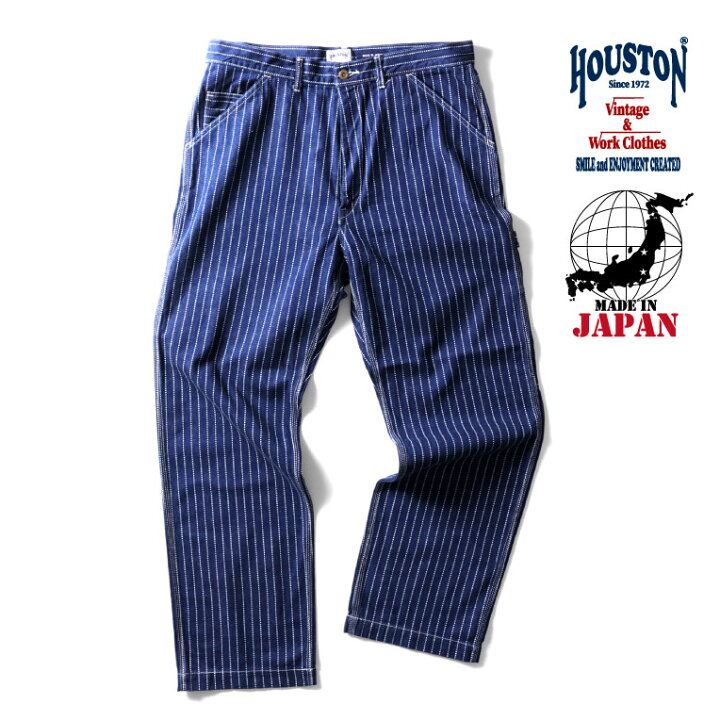 楽天市場】HOUSTON / ヒューストン 10145 INDIGO WABASH PAINTER PANTS 