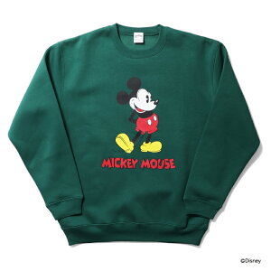 HOUSTON / q[Xg 22257 yHOUSTONz MICKEY MOUSE C/N SWEAT / ~bL[}EX vg N[lbN XEFbg -S3F- Y fB[X g[i[ fBYj[ g R{ 傫TCY [2225