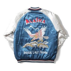HOUSTON / �q���[�X�g�� 51390 REVERSIBLE SOUVENIR JACKET (ALASKA) / ���o�[�V�u���X�[�x�j�A�W���P�b�g -�S3�F- �����Y �h�J �X�J�W���� �~���^���[ �傫���T�C�Y �n�} �h ������ �� �A���J�W ���B���e�[�W