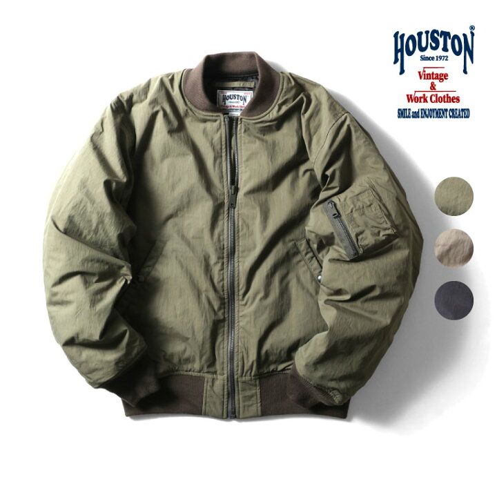 楽天市場】HOUSTON / ヒューストン 51433 N/C LIGHT MA-1FLIGHT JACKET 