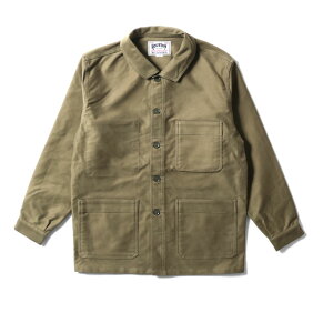 HOUSTON / �q���[�X�g�� 51464 GIZA MOLESKIN FRENCH WORK JACKET / �M�U���[���X�L���t�����`���[�N�W���P�b�g -�S2�F- �����Y ���n �A�E�g�h�A ���[�N MILITARY �~���^���[ �A���J�W ���B���e�[�W ���{��[51464