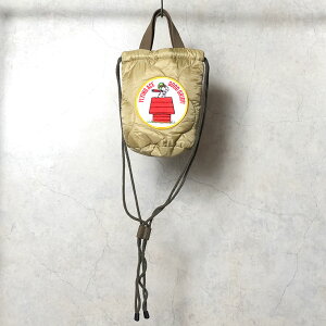 HOUSTON / �q���[�X�g�� 6886 PEANUTS EFFECT BAG (FLYING ACE) / �L���e�B���O�G�t�F�N�g�o�b�O(�t���C���O�G�[�X) -�S2�F- �����Y ���f�B�[�X �j�����p ��񂰑� �V�����_�[�o�b�O ���S ���|���o�b�O �В�