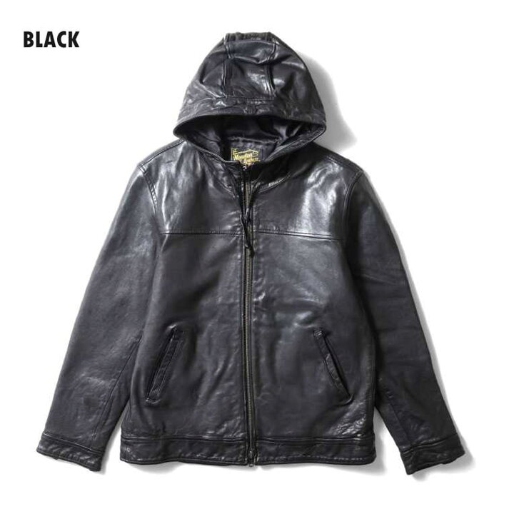 楽天市場】HOUSTON / ヒューストン 8227 LEATHER HOODIE JACKET 