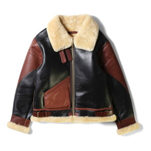 HOUSTON / q[Xg 8231 MOUTON B-3 JACKET -1POCKET- / [gB-3WPbg-1POCKET- -S1F- vW AJW ~^[ MILITARY Y 傫TCY tCgWPbg LEATHER [8231]