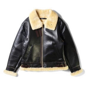HOUSTON / q[Xg 8233BC MOUTON B-3 JACKET -2POCKET- / [gB-3WPbg-2POCKET- -S1F- vW AJW ~^[ MILITARY Y 傫TCY tCgWPbg LEATHER [8233BC]