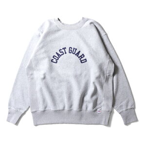 HOUSTON / q[Xg 22371 PRINT U.S COTTON R/V SWEAT (COAST GUARD) / vgXEFbg -S3F- Y g[i[ AJW g[jOEFA ~^[o[X ~^[ vg Be[