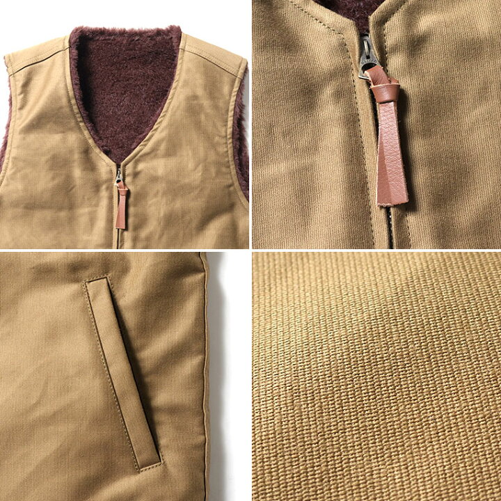 楽天市場】HOUSTON / ヒューストン 51504 REVERSIBLE ALPACA DECK VEST 