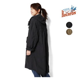 HOUSTON woman / ヒューストン ウーマン 22HL013 M-51 PARKA / M-51パーカー -全2色- ミリタリージャケット ビンテージ ギャザー リメイク ミリタリー MILITARY アメカジ モッズコート フード 無地 [22hl013]