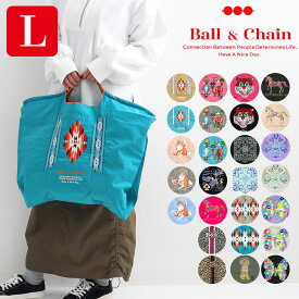 [正規販売店] 【 ball＆chain ボールアンドチェーン 】 刺繍 エコバッグ Lサイズ バッグ エコバッグ 鞄 かばん レディース 大人 ファッション 雑貨 ギフト プレゼント 折りたたみ サスティナブル SAN HIDEAKI MIHARA 人気 トレンド ブランド ヒデアキ ミハラ カジュアル 定番
