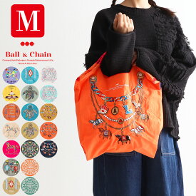 [正規販売店] 【 ball＆chain ボールアンドチェーン 】 刺繍 エコ バッグ Mサイズ バッグ エコバッグ 鞄 かばん レディース 大人 ファッション 雑貨 ギフト プレゼント 折りたたみ サスティナブル SAN HIDEAKI MIHARA 人気 トレンド ブランド サン ヒデアキ ミハラ