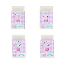 【段階的価格変動商品】ちいかわ まとまるくん消ゴム カラフルドリンク 4個セット chiikawa 文房具 学用品 新学期 かわいい キャラクター グッズ プレゼント ギフト なないろ堂