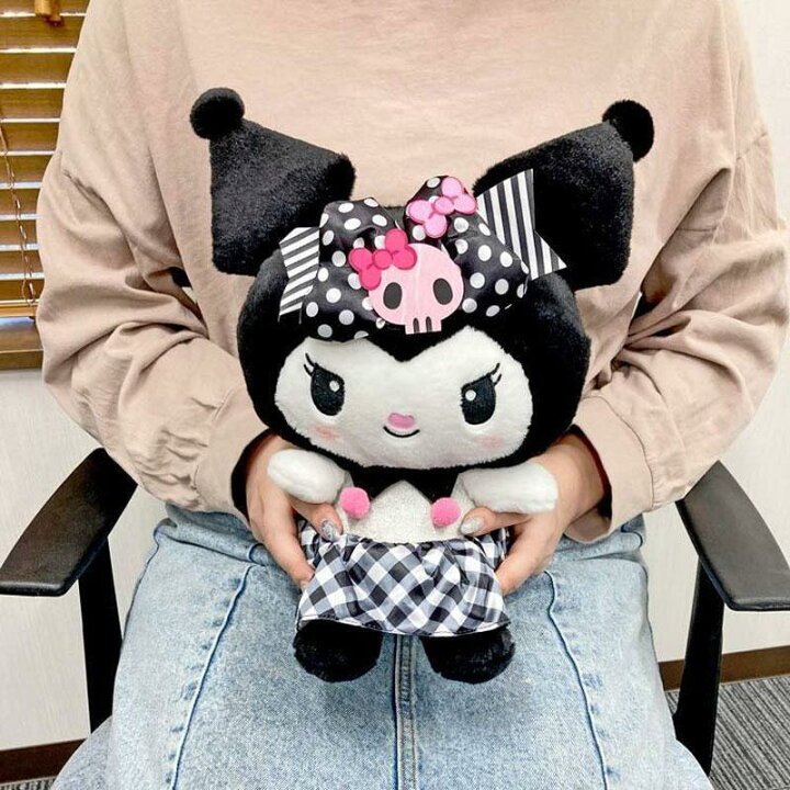 楽天市場】サンリオ クロミ ピンクブラックパーティ ぬいぐるみ M 