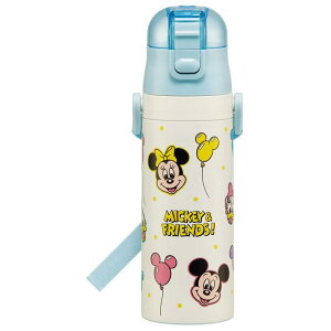 【20%OFF】ディズニー ミッキー&フレンズ 超軽量 ダイレクト ステンレスボトル 470ml Disney 水筒 保冷専用 ロック付き かわいい キャラクター グッズ プレゼント ギフト なないろ堂