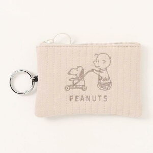 スヌーピー パスポーチ キルト刺繍シリーズ ピーナッツ 小物入れ ポーチ かわいい キャラクター グッズ プレゼント ギフト なないろ堂