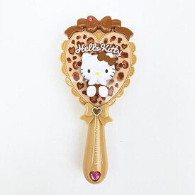 サンリオ ハローキティ ヘアブラシ ヒョウ柄 ブラウン さんりお ギャルキティ ヘアケア 化粧雑貨 美容 人気 コスメ レディース かわいい キャラクター グッズ プレゼント ギフト なないろ堂