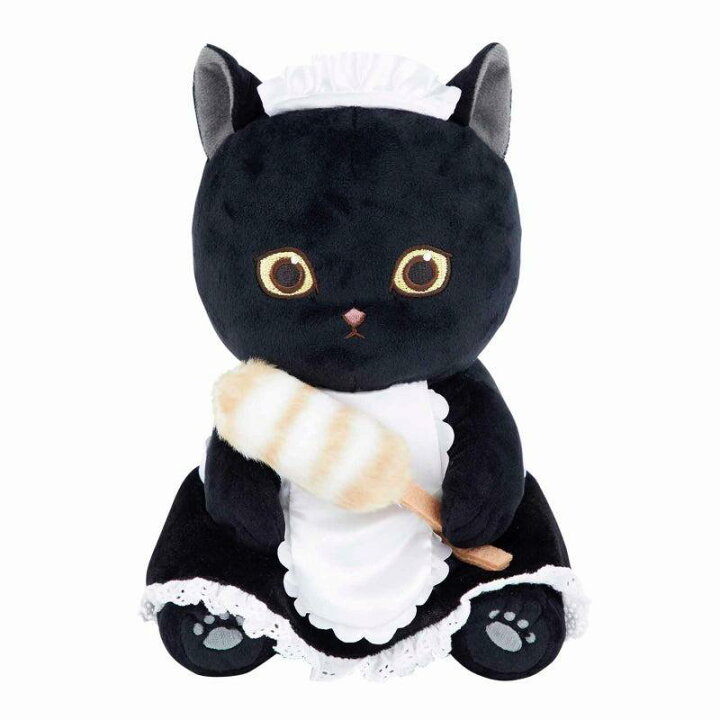 楽天市場】モフサンド メイドくろにゃん ぬいぐるみ(S) mofusand 