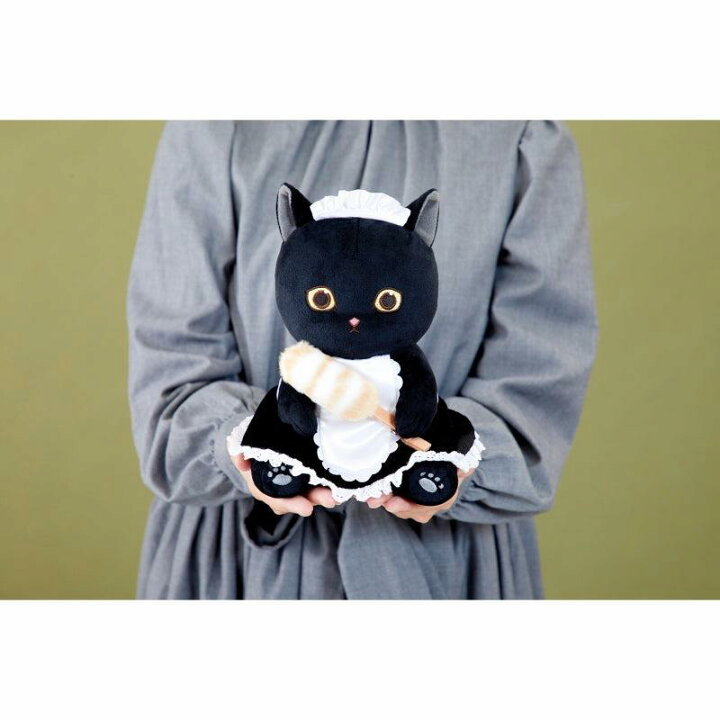 楽天市場】モフサンド メイドくろにゃん ぬいぐるみ(S) mofusand 