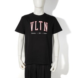 Valentino VLTNプリント Tシャツ ヴァレンティノ メンズ 男性 黒 ブラック