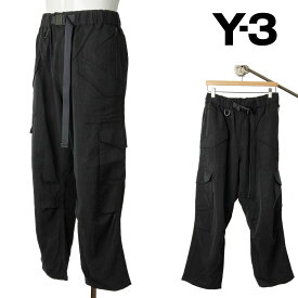 Y-3 UTILITY CARGO PANTS ワイスリー ユーティリティ カーゴ パンツ メンズ 男性 ブラック 黒 立体裁断 ストリート カーゴパンツ
