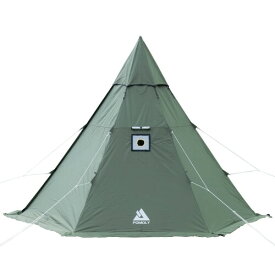 Pomoly HEX ワンポールテント 2-3人用 （煙突穴付き）キャンプ用 アウトドアテント 簡単設営 撥水 通気 遮光