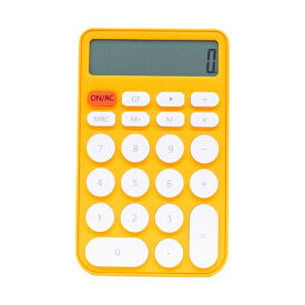 近代トレイディング 電卓 12-DIGIT ビタミン カリキュレーター イエロー 120722