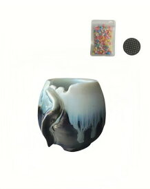 多肉鉢 小型多肉鉢 釉掛け おしゃれ和風陶器植木鉢 釉薬プランター サボテン鉢 多肉植物 鉢 陶器 サボテン 鉢 おしゃれ ミニ植木鉢 水抜き穴あり 小型 植木鉢（植物を含まない） (小,90*8