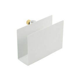 DRAW A LINE 022 Book Rack White ドローアライン ブックラック ホワイト 縦専用パーツ 幅21×奥行12×高さ15cm 耐荷重3kg D-BR-WH