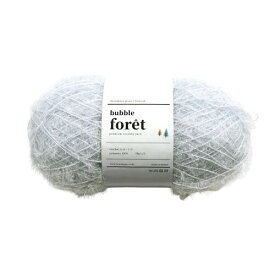 Knit Wit 韓国エコたわし毛糸 bubble foret-バブルフォレ- 90g 1玉 シルバー KNW-BFB60